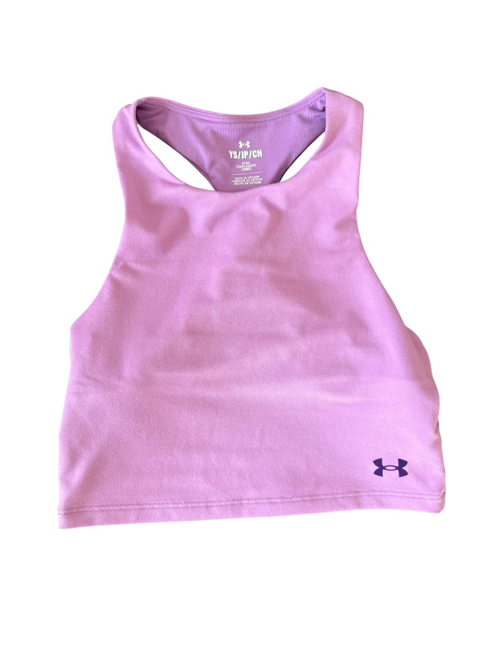 Under Armour Girls Lavender Pink Athletic Tank Top